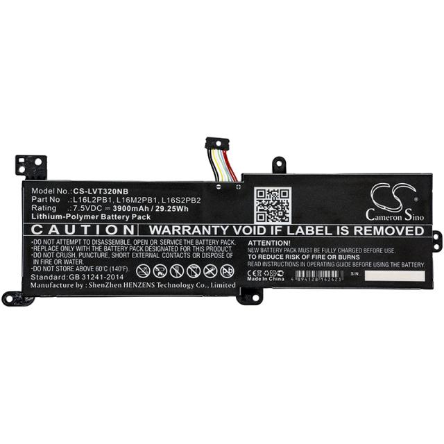 Laptop Battery for  LENOVO 130-14AST, IdeaPad 320-15AST, Ideapad 320-17IKB L16C2PB1 LiPo 7.5V  3900mAh CAMERON SINO 