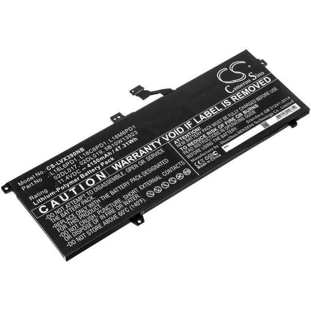 Laptop Battery for Lenovo ThinkPad X390 L18C6PD1 L18L6PD1 LiPo 11.4V 4150 mAh CAMERON SINO 