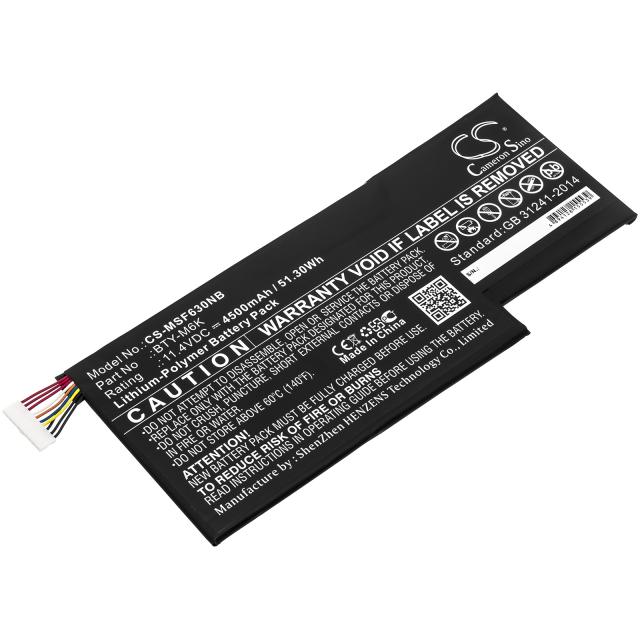 Laptop Battery for MSI GF63 , GF75, GS63, GS73  BTY-M6K  LiPo 11.4V 4500 mAh CAMERON SINO 