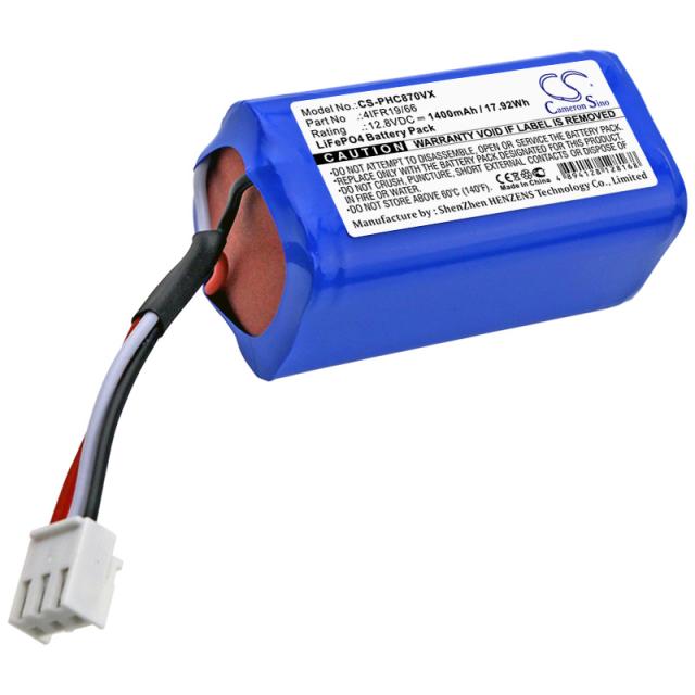 Батерия за прахосмукачка Philips FC8603, FC8700, SmartPro Compact  LiFePO4 12,8V 1400mAh CAMERON SINO 