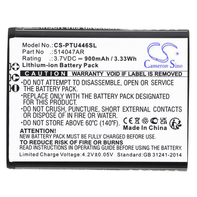 Батерия за мобилен телефон   PANASONIC KX-TU446, KX-TU456, KX-TU466EXBE  LiIon 3,7V 900mAh CAMERON SINO 