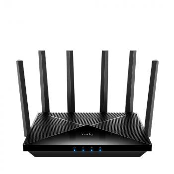Cudy BE6500 2.5Ghz Gigabit Dual Band Wi-Fi 7 Wireless Router, 1x1Gbps WAN port, 4x10/100/1000, 6x5dBi antennas, black