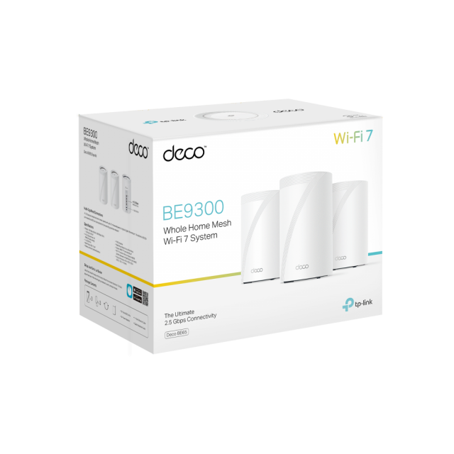 Меш система TP-Link Deco BE65 Wi-Fi 7 BE9300 - 3бр 