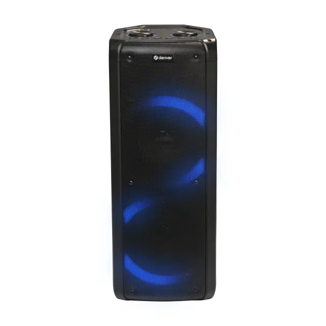 Блутут парти караоке колона Denver BPS-352 с LED осветление, микрофон, 2 x 6,5” woofers 