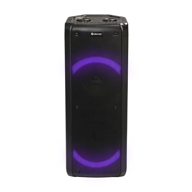 Блутут парти караоке колона Denver BPS-352 с LED осветление, микрофон, 2 x 6,5” woofers 