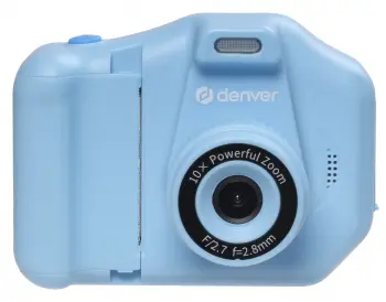 Детски фотоапарат Denver KPC-1370NSBU BLUE с функция за моментален термопечат на снимки и камера за селфита.