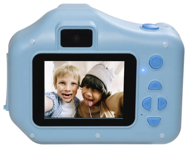 Детски фотоапарат Denver KPC-1370NSBU BLUE с функция за моментален термопечат на снимки и камера за селфита. 