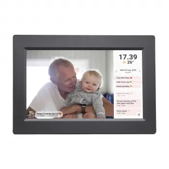 Дигитална смарт фоторамка Denver PFF-1015BMK2 BLACK, 10.1" Wi-Fi, Frameo app