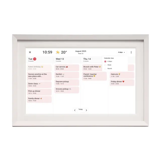 Дигитална смарт фоторамка Denver PFF-1018, 10.1" Wi-Fi, Frameo app 