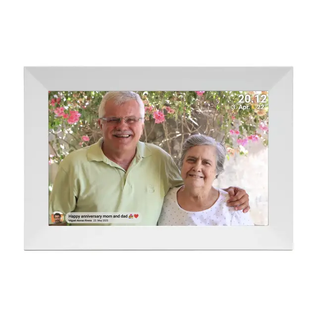Дигитална смарт фоторамка Denver PFF-1024WMK3 WHITE, 10.1" Wi-Fi, Frameo app 