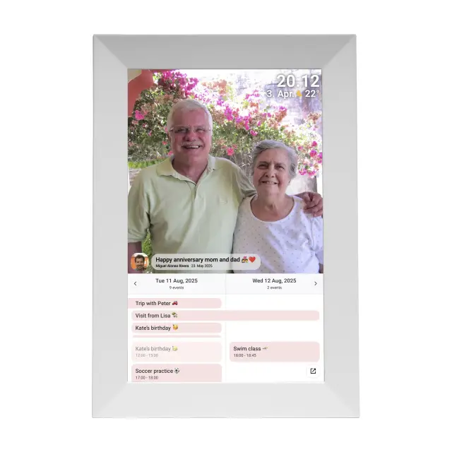 Дигитална смарт фоторамка Denver PFF-1024WMK3 WHITE, 10.1" Wi-Fi, Frameo app 