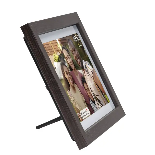 Дигитална смарт фоторамка Denver PFF-1042DW Dark Wood, 10.1" Wi-Fi, Frameo app 