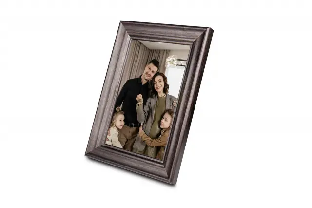 Дигитална смарт фоторамка Denver PFF-1044DW Dark Wood, 10.1" Wi-Fi, Frameo app 