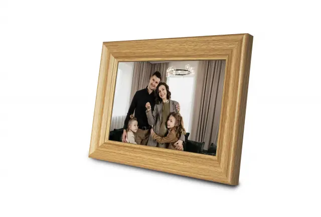 Дигитална смарт фоторамка Denver PFF-1044LW Light Wood, 10.1" Wi-Fi, Frameo app 