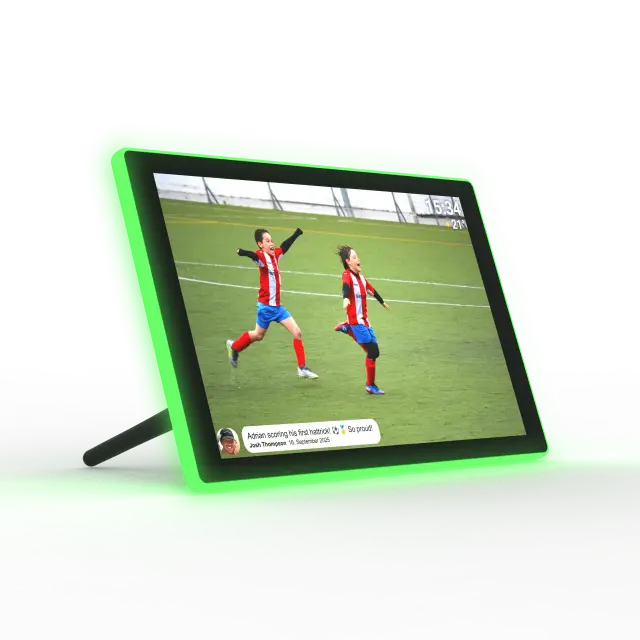 Дигитална смарт фоторамка Denver PFF-1082, 10.1", вградено осветление, Frameo app 