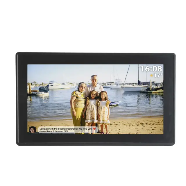 Дигитална смарт фоторамка Denver PFF-1515B BLACK, 15,6" FULL HD, Wi-Fi, Frameo app 