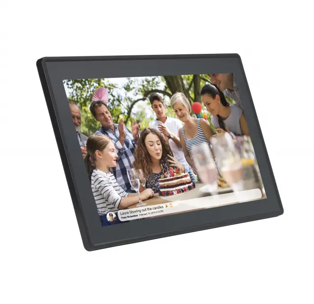 Дигитална смарт фоторамка Denver PFF-1515B BLACK, 15,6" FULL HD, Wi-Fi, Frameo app 