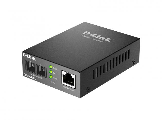 Media Converter D-link DMC-G10SC/E, 100/1000Base-T to 1000Base-LX SC Single-Mode (10 km) 