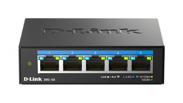 Суич D-Link DMS-105/E, 5 портов 2.5G Multi-Gigabit 