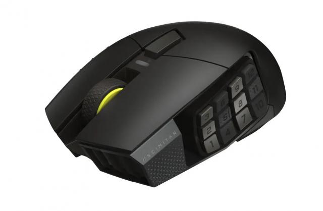 Геймърскa оптична мишка CORSAIR SCIMITAR ELITE WIRELESS SE, 33000 DPI 