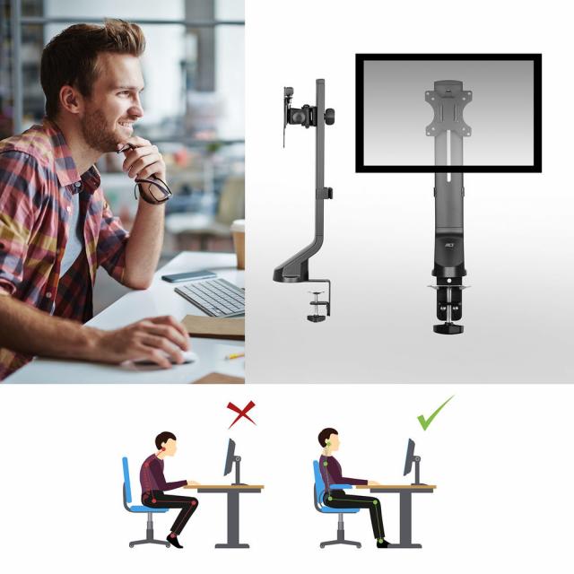 ACT Stand for 1 monitor up to 32" with height adjustment 