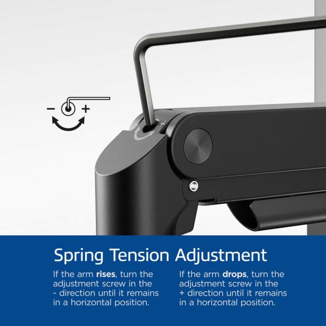 ACT Monitor stand max. 49" with one arm, spring mechanism, up to 20kg 