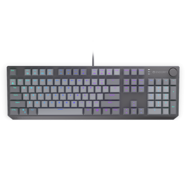 Endorfy mechanical keyboard Thock V2 Full Size, PBT, Endorfy Red switch, US Layou