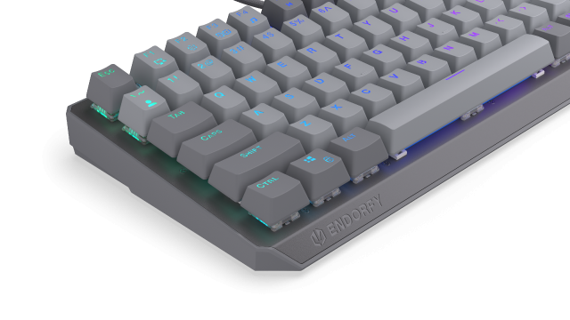 Endorfy mechanical keyboard Thock V2 75%, PBT, Endorfy Red switch, US Layout 