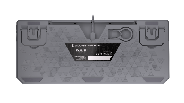 Endorfy mechanical keyboard Thock V2 75%, PBT, Endorfy Red switch, US Layout 