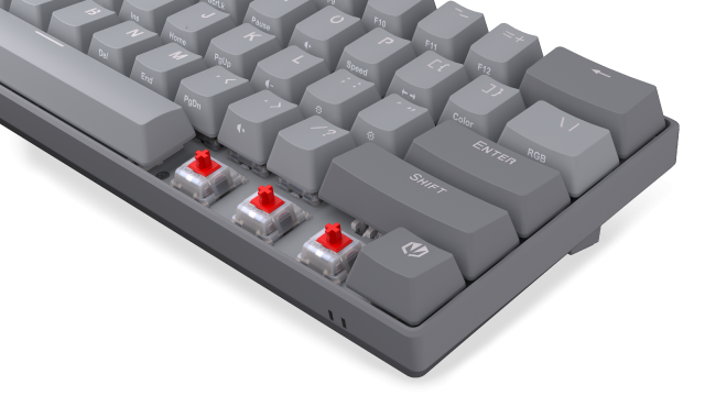 Endorfy mechanical keyboard Thock V2 Compact, PBT, Endorfy Red switch, US Layout 