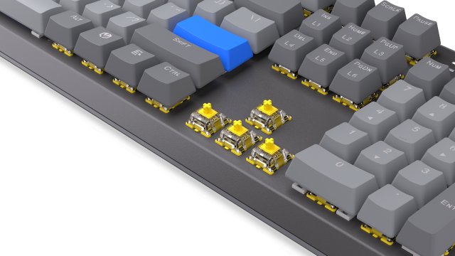 Endorfy mechanical keyboard Thock Wireless V2 Full Size, PBT, Endorfy Yellow switch, US Layout 