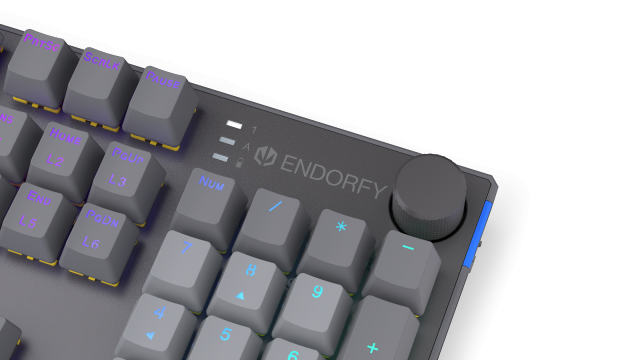 Endorfy mechanical keyboard Thock Wireless V2 Full Size, PBT, Endorfy Yellow switch, US Layout 