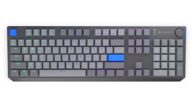 Endorfy mechanical keyboard Thock Wireless V2 Full Size, PBT, Endorfy Yellow switch, US Layout 