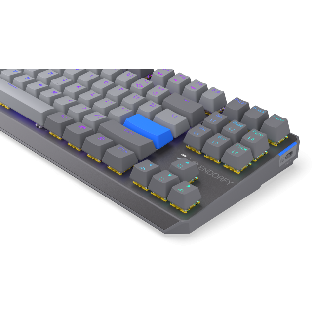 Endorfy mechanical keyboard Thock Wireless V2 TKL, PBT, Endorfy Yellow switch, US Layout