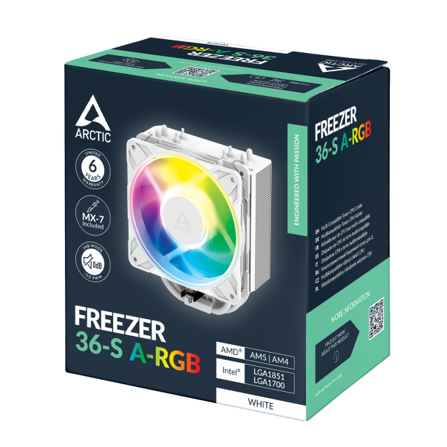 Cooler Procesor ARCTIC Freezer 36-S A-RGB White - ACFRE00199A 