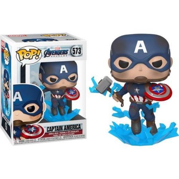 Funko Pop! Marvel: Avengers Endgame - Captain America With Broken Shield & Mjolnir #573 