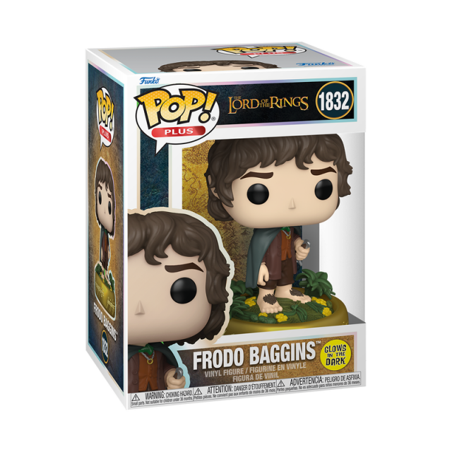 Funko Pop! Plus: The Lord of the Rings - Frodo Baggins (Glows in The Dark) #1832 Vinyl Figure 