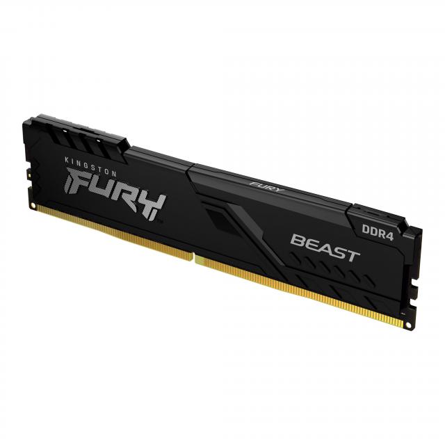 Memory Kingston FURY Beast Black 16GB DDR4 3200MHz - KF432C16BB1/16 