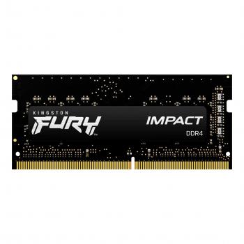 Памет Kingston Fury Impact 16GB(2x8GB) SODIMM DDR4 3200MHz CL20 16Gbit - KF432S20IBK2/16