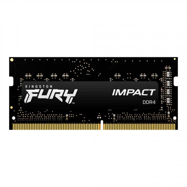 Памет Kingston Fury Impact 16GB(2x8GB) SODIMM DDR4 3200MHz CL20 16Gbit - KF432S20IBK2/16 