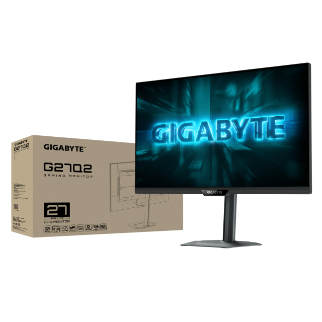 Геймърски Монитор Gigabyte G27Q2 - 27" inch SS IPS QHD(2560x1440) 210Hz,  0.5ms, HDR10 