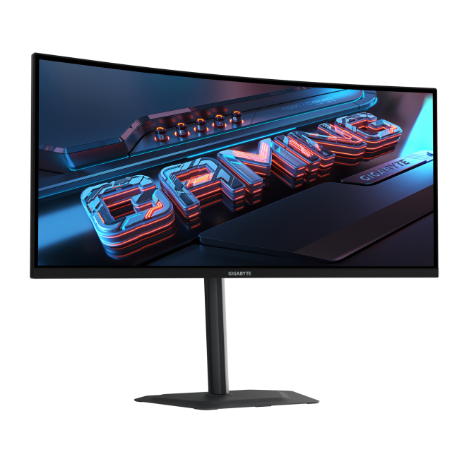 Геймърски Монитор Gigabyte G34WQC2 - 34" VA 1500R WQHD (3440x1440), 200Hz, 1ms, VESA Display HDR400 