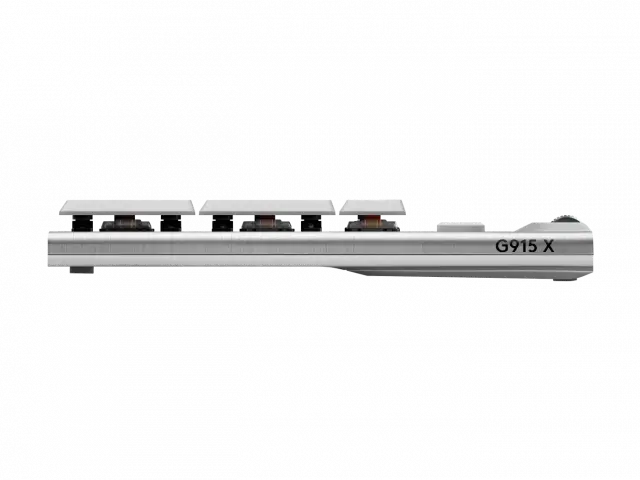 Безжична геймърска механична клавиатура Logitech G915X White Lightspeed - GL Tactile Switch 
