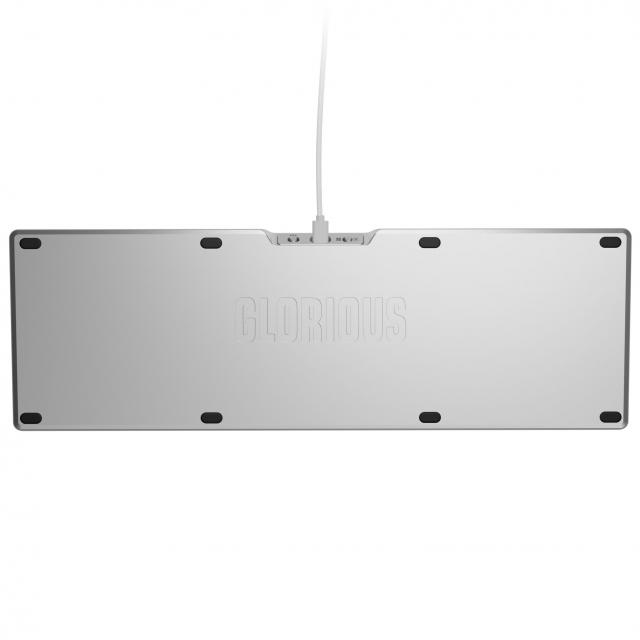 Геймърска механична клавиатура Glorious GMMK 3 Pro 100% Silver - Fox Linear Switches 