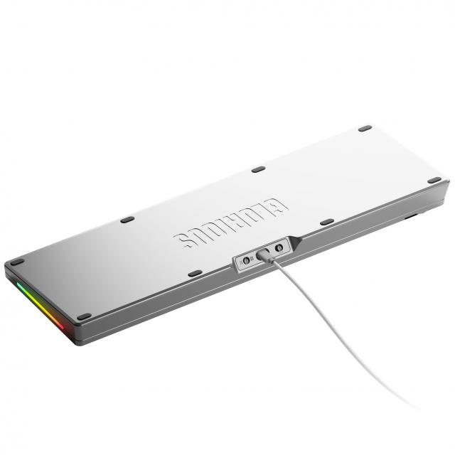 Геймърска механична клавиатура Glorious GMMK 3 Pro 100% Silver - Fox Linear Switches 