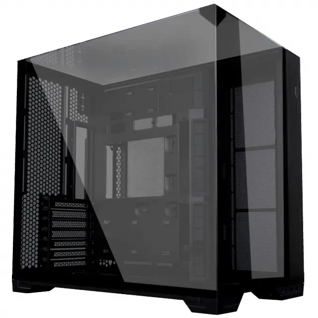Кутия Lian Li O11 Vision Compact Mid-Tower, Tempered Glass, Черна 