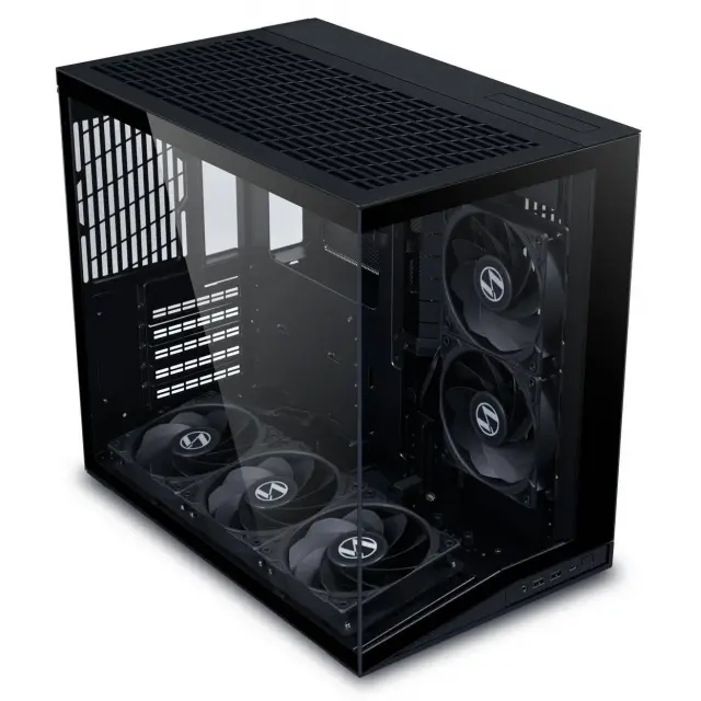 Case Lian Li O11 Dynamic Mini V2 Flow + 5 Fans Mini-Tower - Black 