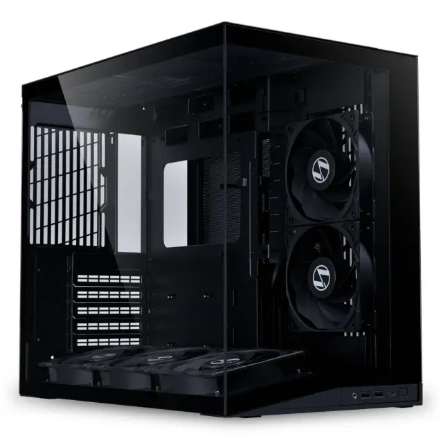 Case Lian Li O11 Dynamic Mini V2 Flow + 5 Fans Mini-Tower - Black 