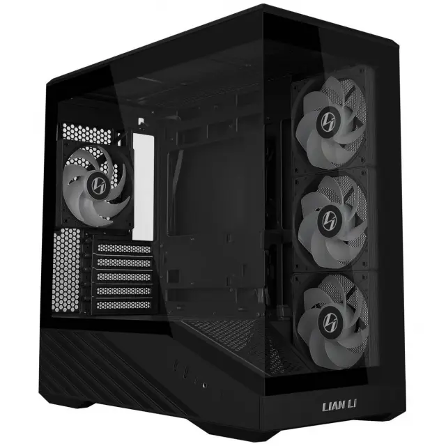 Кутия Lian Li Vector V100 MINI ARGB Mid-Tower, Tempered Glass - Black 