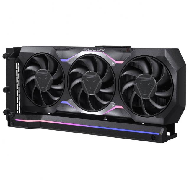 Bracket de montare verticala Phanteks Premium PCIe Gen 5, DRGB, with PCIe 5.0 Riser Cable - 220mm, Negru 
